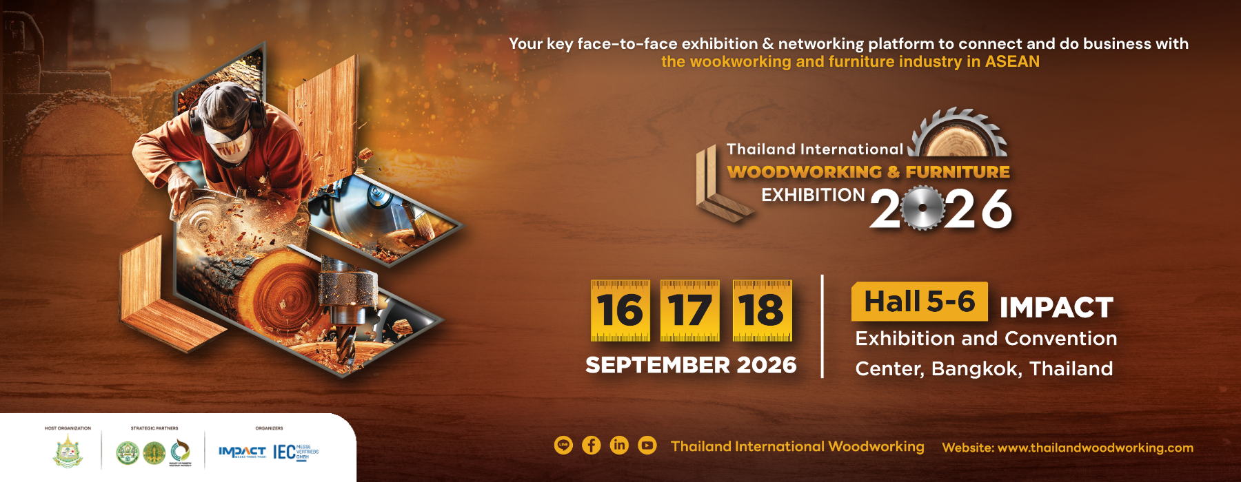 งานแสดงสินค้าเจรจาธุรกิจสำหรับอุตสาหกรรมงานไม้และเฟอร์นิเจอร์ระดับนานาชาติ 2026