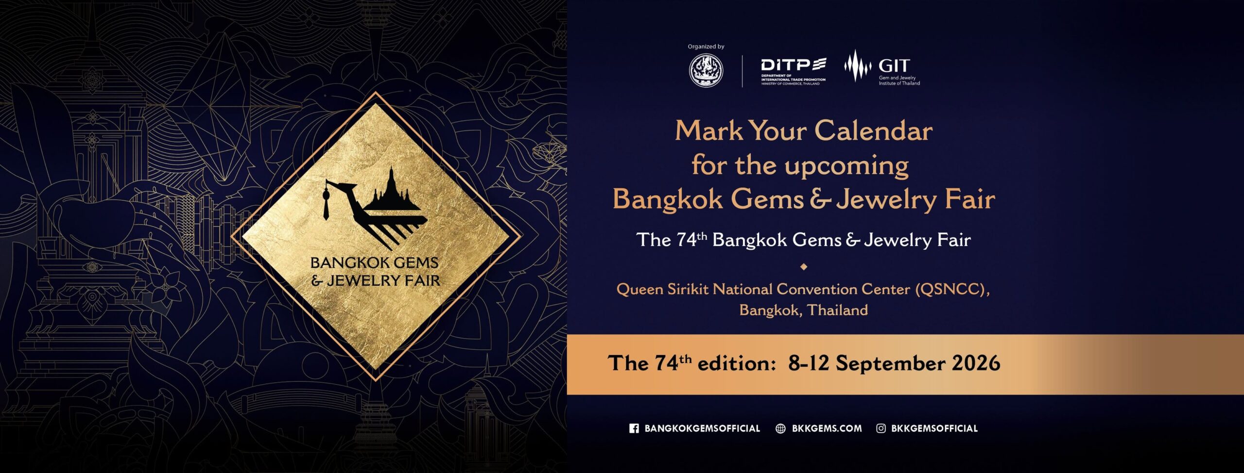Bangkok Gems & Jewelry Fair 74th